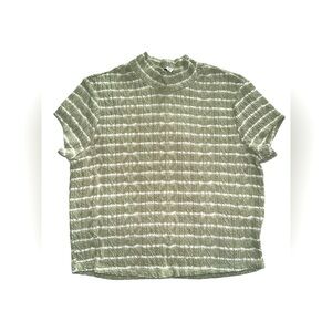 Freshman 1996 Girls Green Knitted Cropped Top size Large